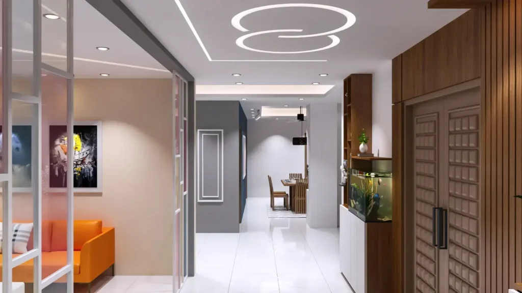 Modern interior with sleek design elements.