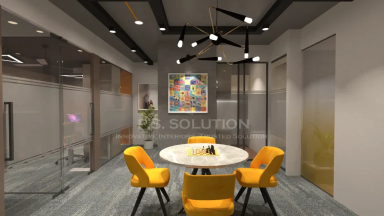 Modern office with stylish furniture