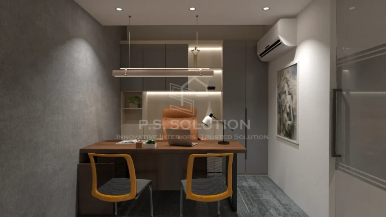 Modern office with stylish furniture