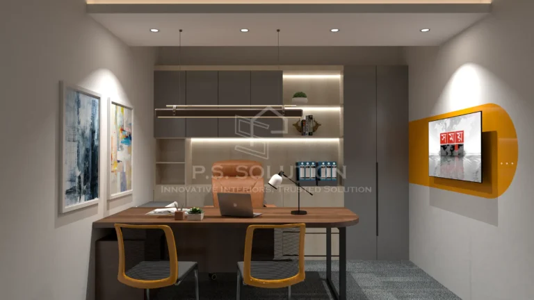 Modern office with stylish decor