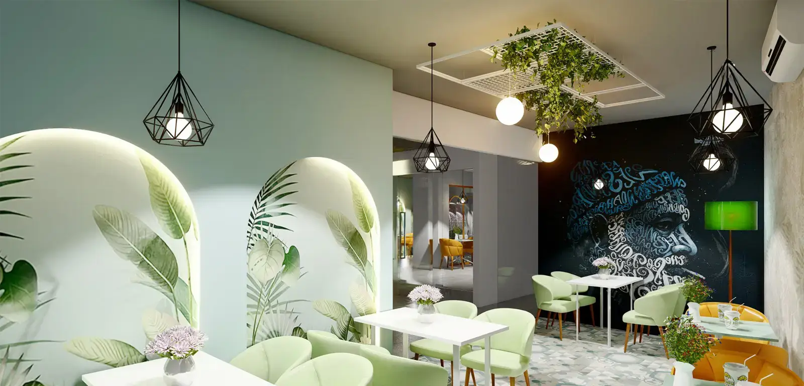 spice & chill restaurant interior