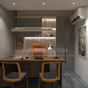 Modern office with stylish furniture